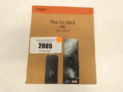 Lot 2005 - Fire TV Stick 4K 8GB, boxed