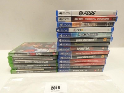 Lot 2016 - 2x PS5 games, 12x PS4 games, 4x Xbox Series...