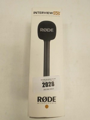 Lot 2028 - Rode Interview Go microphone
