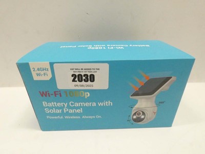 Lot 2030 - 1080p solar panel wireless camera