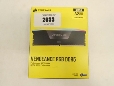 Lot 2033 - Corsair Vengeance 32GB(16GBx2) DDR5 RAM