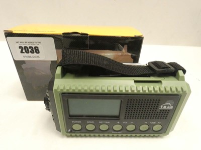 Lot 2036 - CR1009 emergency crank radio