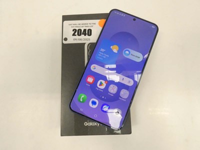 Lot 2040 - Samsung Galaxy S25 128GB Navy with box and cable