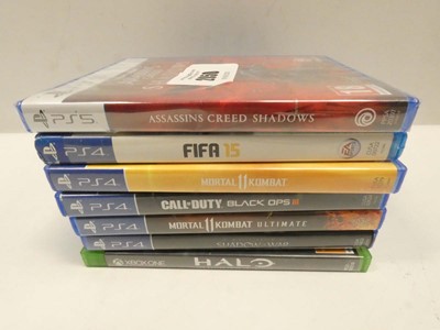 Lot 2050 - PS5 game, 5x PS4 games and 1x Xbox One game