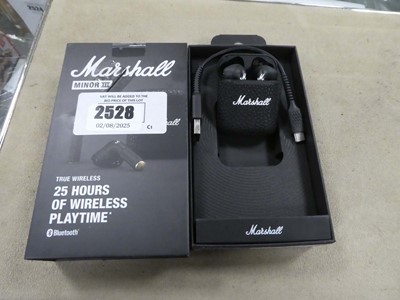 Lot 2528 - Marshall Minor III wireless earbuds