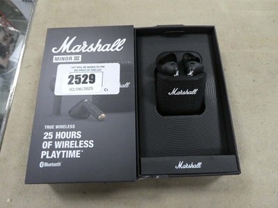 Lot 2529 - Marshall Minor III wireless earbuds