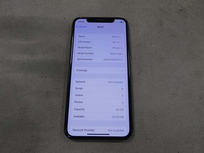 Lot 2540 - Apple iPhone X 64 GB MQAC2B/A