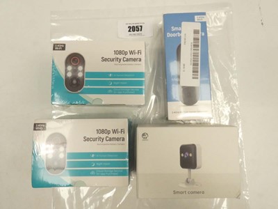 Lot 2057 - Doorbell camera, indoor WiFi camera and 2x...