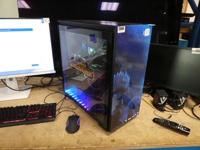 Lot 2500 - Warhammer decaled prebuilt PC with Intel Core...