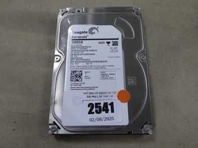 Lot 2541 - Seagate BarraCuda 1000 GB HDD