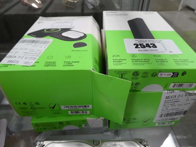 Lot 2543 - 2 Belkin Boost Charge Pro magnetic charging...