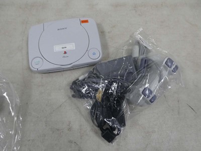 Lot 2631 - Unboxed Sony PS1 console with controller and...