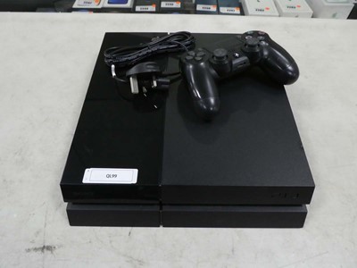 Lot 2633 - Unboxed Sony PS4 with controller and cable