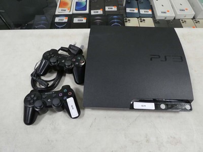 Lot 2635 - Unboxed Sony PS3 with 2 controllers and cable