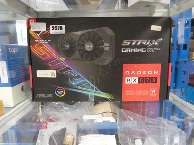 Lot 2578 - Boxed Asus Radeon RX 570 ROG Strix graphic cards