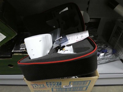 Lot 2647 - Emax drone headset with other headset in box...