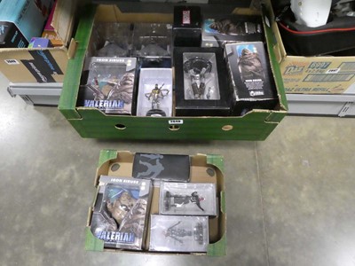 Lot 2648 - 2 trays containing Marvel and Valerian model...
