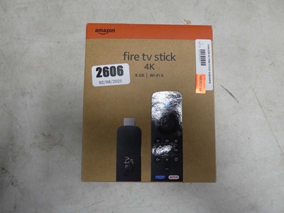 Lot 2606 - Sealed Amazon Fire TV stick 4K 8 GB