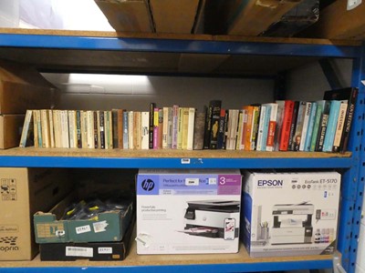 Lot 2550 - Shelf of reference and fiction books, plus...