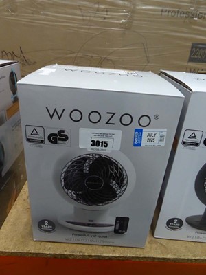 Lot 3015 - Woozoo desk fan, boxed