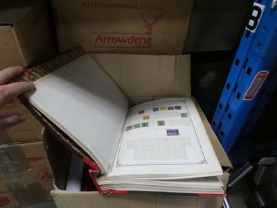 Lot 2752 - Seven boxes of various stamps and albums