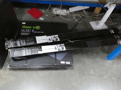Lot 2753 - Gravity LS331B lighting stands with large bases