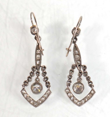 Lot 757 - A pair of early 20th century white metal ear...