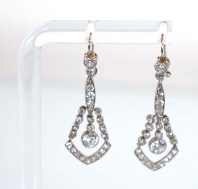 Lot 757 - A pair of early 20th century white metal ear...