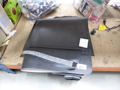 Lot 3037 - Padded anti-fatigue gel mat together with one...