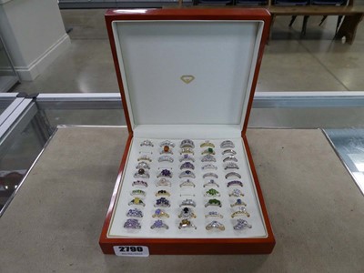 Lot 2790 - Approx. 47 silver and other dress rings