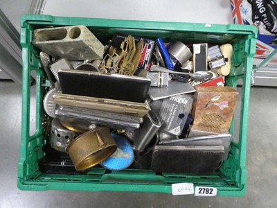 Lot 2792 - Selection of cigarette cases, lighters,...