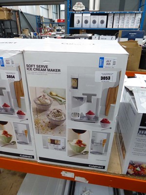Lot 3053 - Cuisinart soft serve ice cream maker, boxed