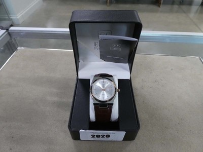 Lot 2828 - Ernest Ferdinand gents wristwatch with brown...