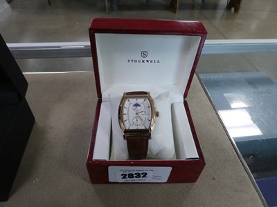 Lot 2832 - Stockwell gents wristwatch with moon phase