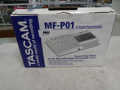 Lot 2689 - Boxed Tascam MF-P01 4 track portastudio