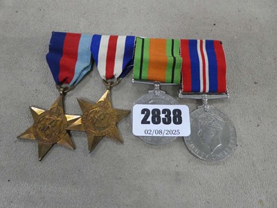 Lot 2838 - 4 WW2 medals