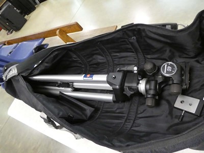 Lot 2691 - Manfrotto 410 tripod in carry bag
