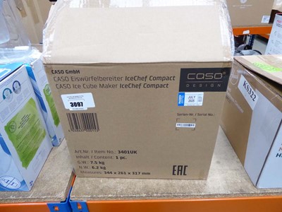 Lot 3097 - Caso Ice Cube maker Ice Chef Compact, boxed