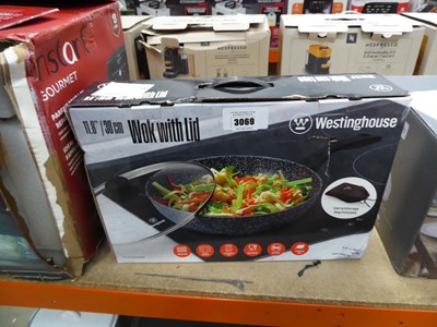 Lot 3069 - Westinghouse 30cm wok with lid, boxed