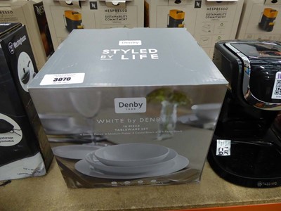 Lot 3070 - Denby white tableware set, boxed