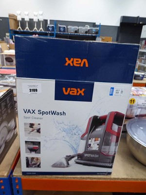Lot 3109 - Vax Spot Wash spot cleaner, boxed
