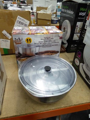 Lot 3110 - Boxed set of Miu interlocking mixing bowls,...