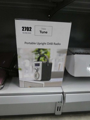 Lot 2702 - Boxed portable upright DAB radio