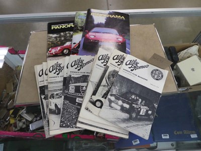 Lot 2859 - Qty of Alfa Romeo and Porsche owners club...