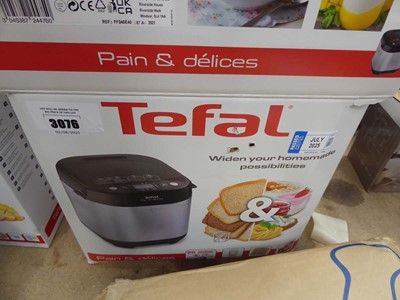 Lot 3076 - Tefal bread maker, boxed
