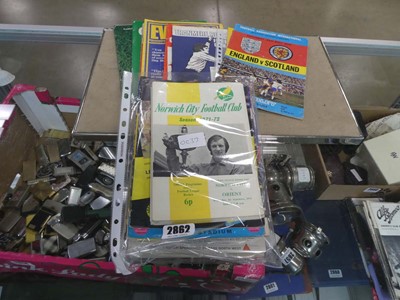 Lot 2862 - 2 bags of football programmes to include...