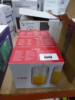 Lot 3083 - 3 boxed double walled tumbler sets