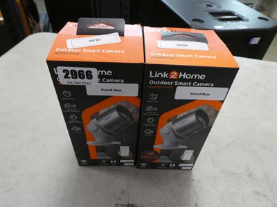 Lot 2966 - 2 boxed Link Home outdoor smart cameras