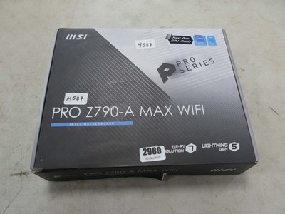 Lot 2989 - Boxed Pro Z7 90-A max wi-fi motherboard