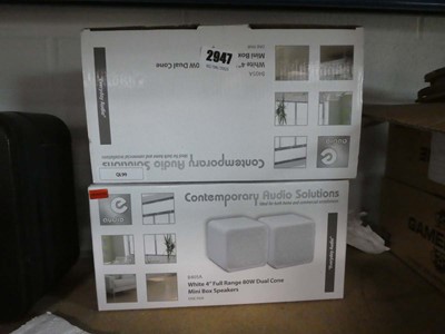 Lot 2947 - 2 boxed Audio Solutions household speakers